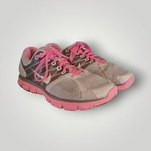6Y- Nike Lunarglide 2 Gray/Pink  414302-004